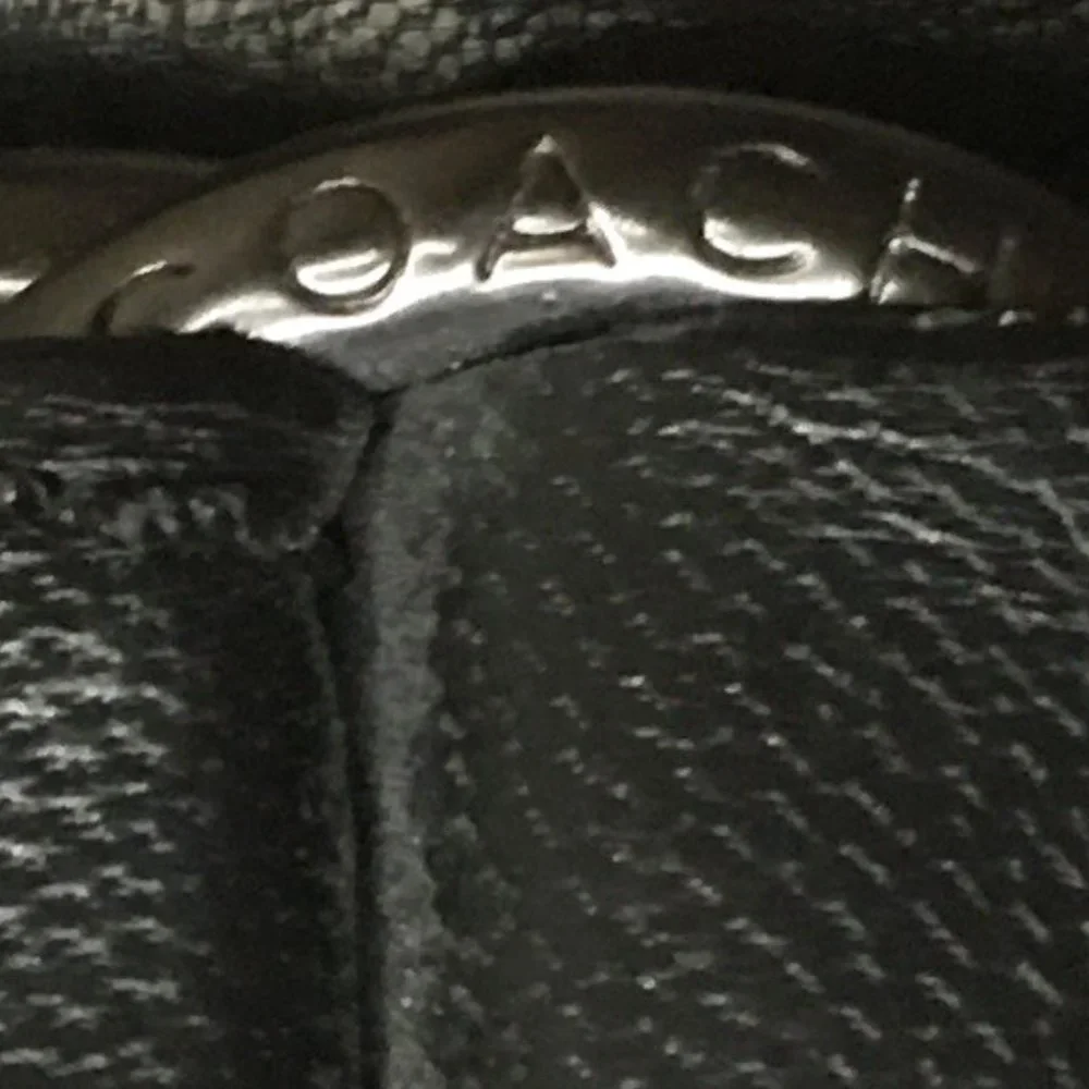 COACH "Diane" Logo'd Canvas & Leather Sling Back Heels 🐴 - Picture 7 of 15